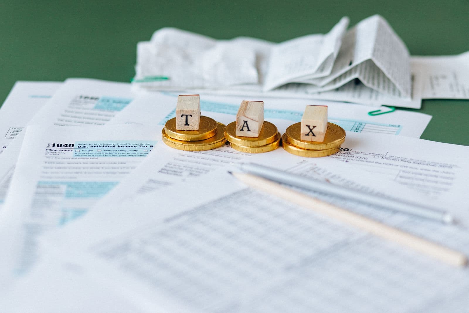 Financial planning documents with currency representing clinic setup costs
