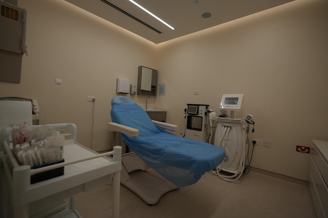 Treatment room in a licensed poly clinic in Umm Suqeim 3, Dubai