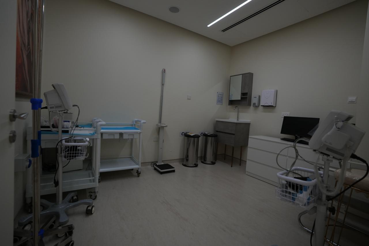 Nursing and initial patient assessment room in a purpose-built poly clinic in Dubai