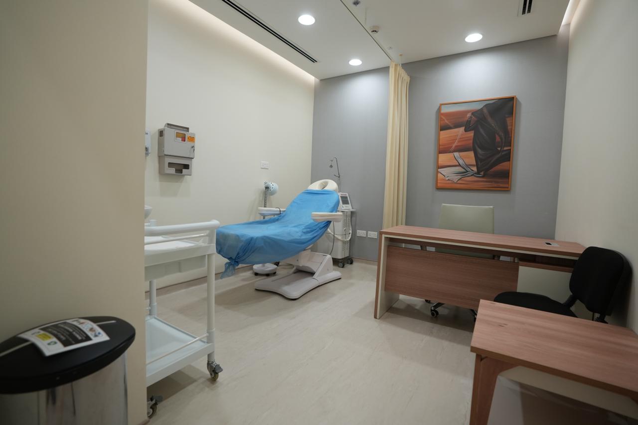 One of eleven consultation rooms in a licensed poly clinic in Dubai