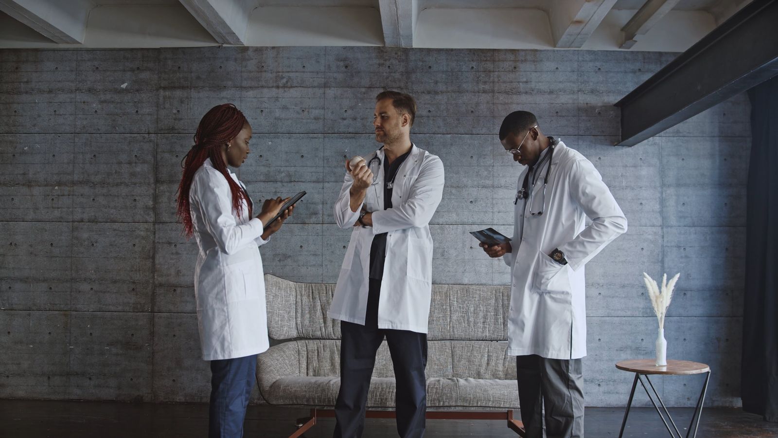 Doctors in discussion